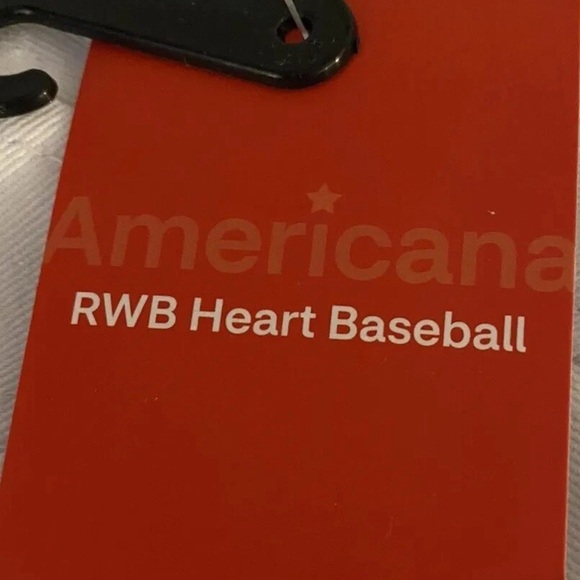 New American Flag Heart Embroidered Baseball Cap Patriotic Cute 4th of July - Picture 8 of 10